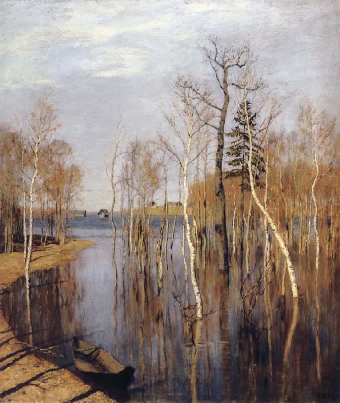 Levitan, Isaak Spring-inundation Germany oil painting art